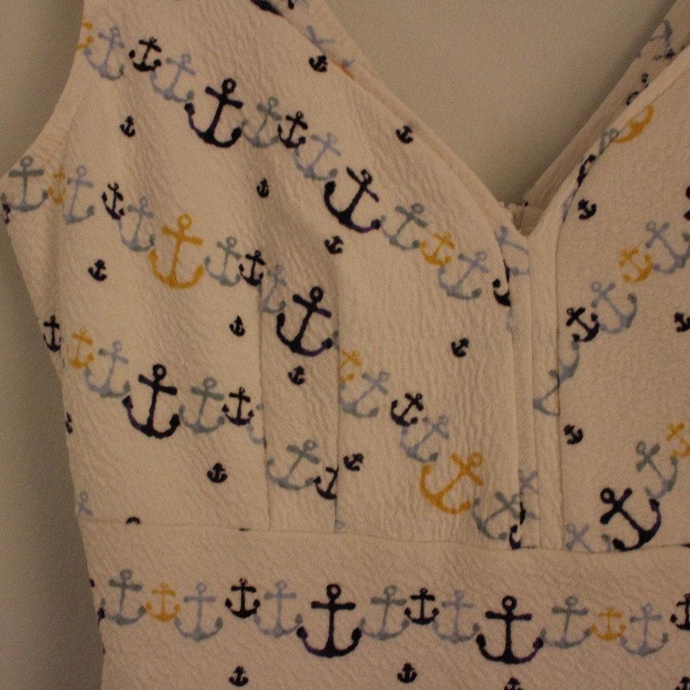 White Dress With Anchors